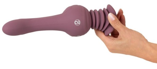 Vibrator dublu, flexibil – două capete utilizabile Turbo Shaker Double Lover (30cm) - Img 5