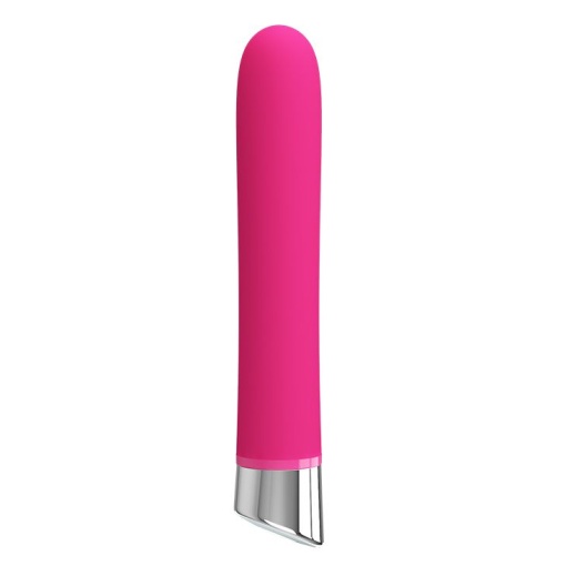 Vibrator elegant din silicon si cu 12 functii de vibratie Pretty Love Randolph PINK 16.7cm - Img 3
