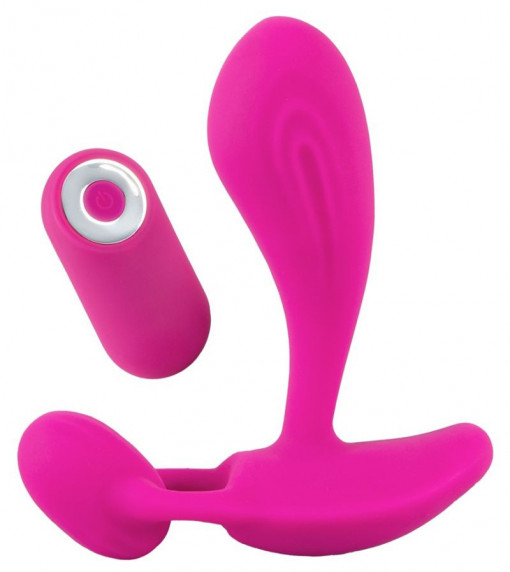 Vibrator foarte flexibil cu 2 motoare 10 moduri de vibrație RC C &amp; G-Spot Vibrator (11 cm) - Img 2