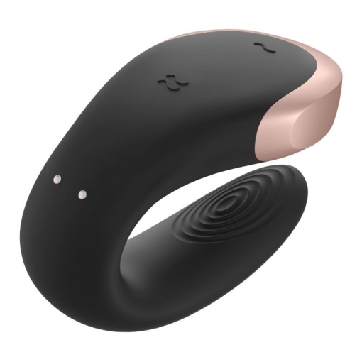 Vibrator inteligent Satisfyer - Double Love Luxury Partner Vibrator (Black) - Img 8
