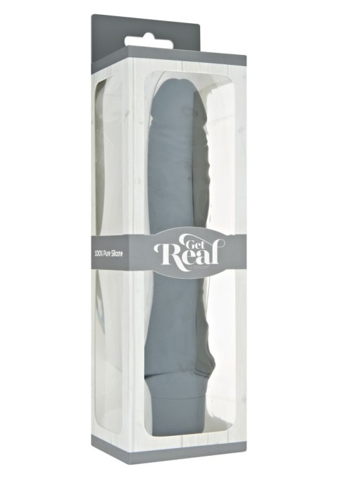 Vibrator negru clasic lung din silicon flexibil 7 functii de vibratii 25cm - Img 3