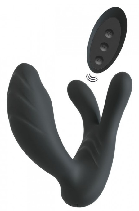 Vibrator punct G/P cu stimulator de clitoris/bile cu 3 motoare 7 moduri de vibrație RC G- &amp; P-Spot Vibrator - Img 5