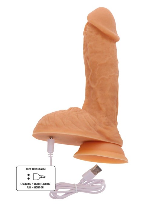 Vibrator realistic din colectia Get Real cu 6 moduri de vibratii Vibrating Dildo (17 cm ) - Img 4