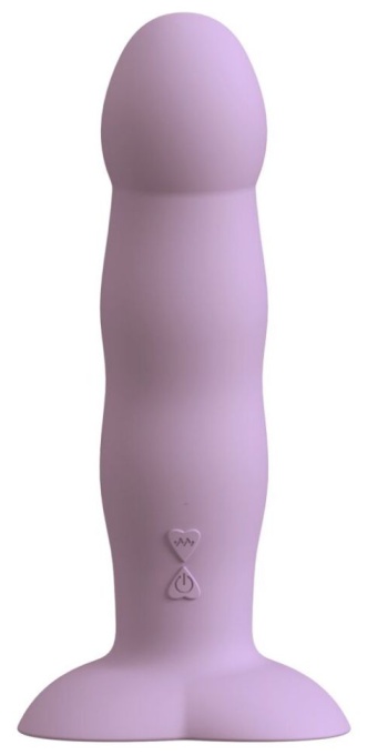 Vibrator Silicon Heart Guy Purple 19.5cm - Img 2
