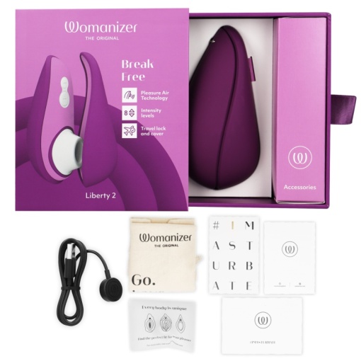 Vibrator stimulator Clitoris Womanizer Liberty 2 Vilolet - Img 3