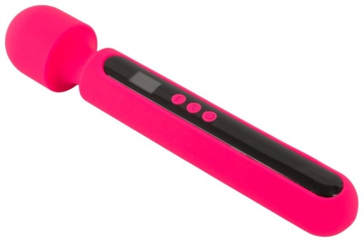 Vibrator wand cu cap flexibil 10 moduri de vibratie Pink Sunset Wand Vibrator (29,8 cm) - Img 3