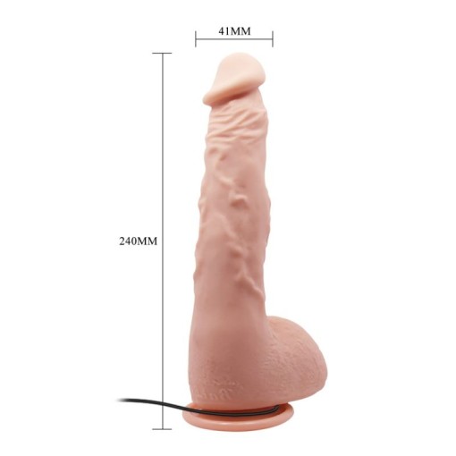 Vibratos realistic cu ventuza de fixare si telecomanda Beautiful Jason 9,4 " Vibrating Dildo (24cm) - Img 3