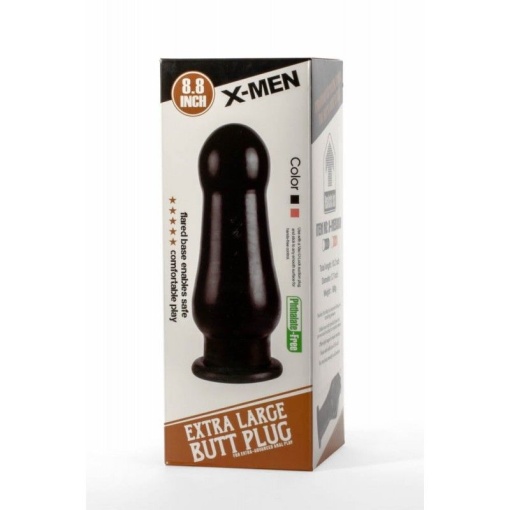 X-Men 8.8" Extra Large Butt Plug Black (22.3cm) - Img 3