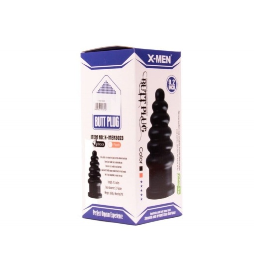 X-MEN 9.2 inch Butt Plug Black 23cm - Img 3