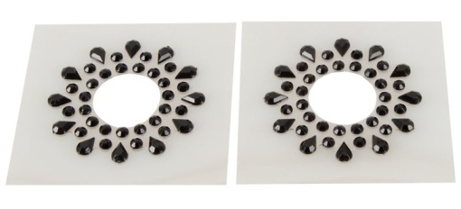 Accesorii sfarcuri Nipple Sticker, Cottelli Accesories, black - Img 3