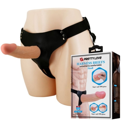 Centura cu Penis Barbati Stark Harness 17.5cm - Img 2