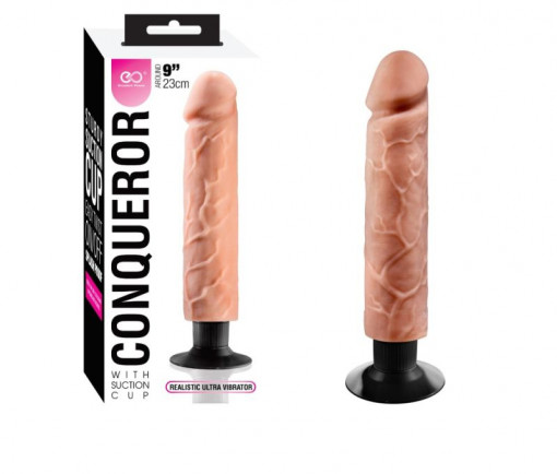 CONQUEROR 9" TPR MULTI-SPEED VIBRATOR (23cm)