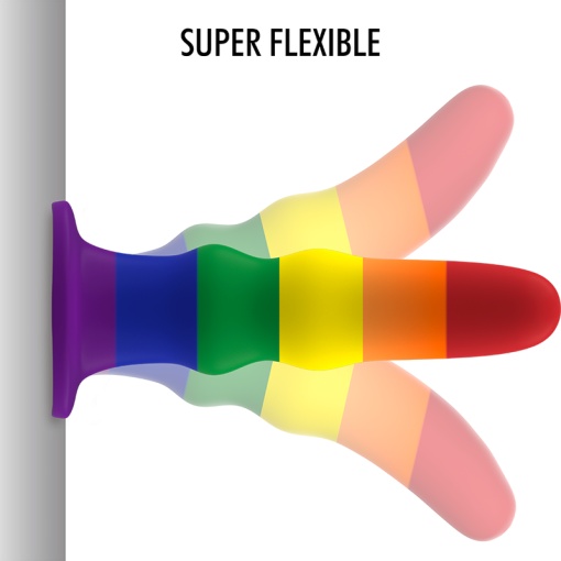 Dildo anal cu vibratii MYTHOLOGY - KUNO PRIDE DILDO M Lungime totală: 15.5 cm - Img 3