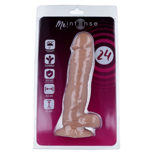 Dildo cu aspect natural de penis 21 cm lungime x 4.6 cm diametru Mr Intense - Img 3