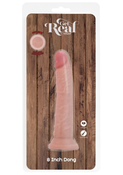 Dildo realist cu dubla densitate si ventuza de fixare Deluxe Dual Density Dong 8 In (17.5cm)
