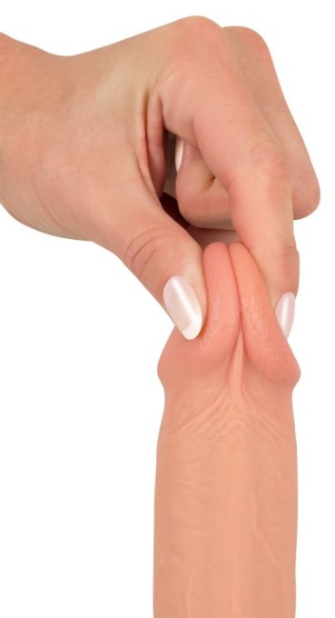 Dildo realist din silicon lichid, cu ventuza Real Lover Medium