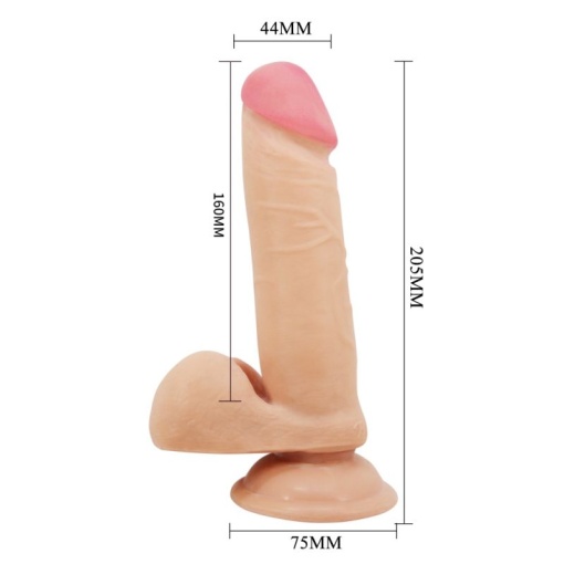 Dildo Realist Sliding Skin 8,1" Flesh I - Img 5