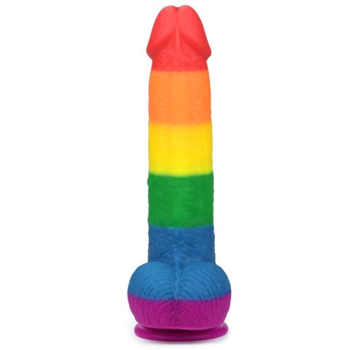 Dildo realistic Pride din silicon medical cu ventuza compatibil cu strap-on 9'' Prider Dildo (22.5cm)