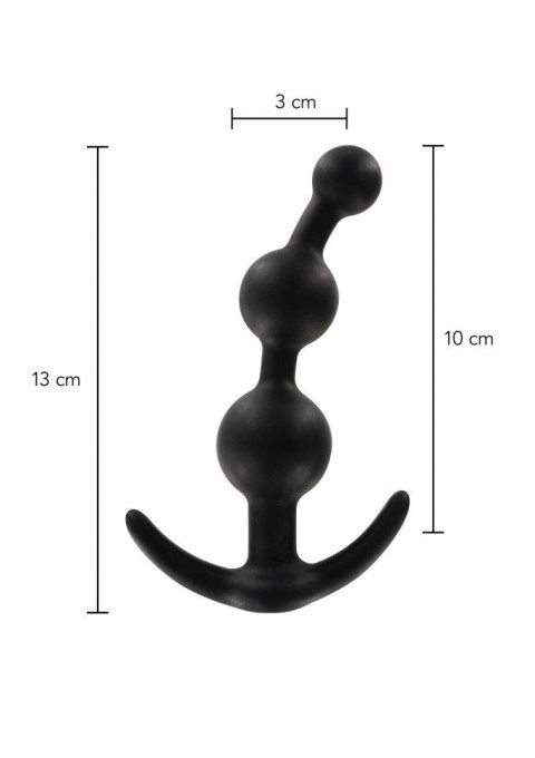 Dop anal din silicon Sweet Sensation Beaded Plug - Img 3