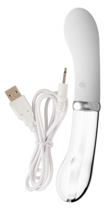 G-Spot LED Vibrator (18 cm) Glass/Silicone - Img 4
