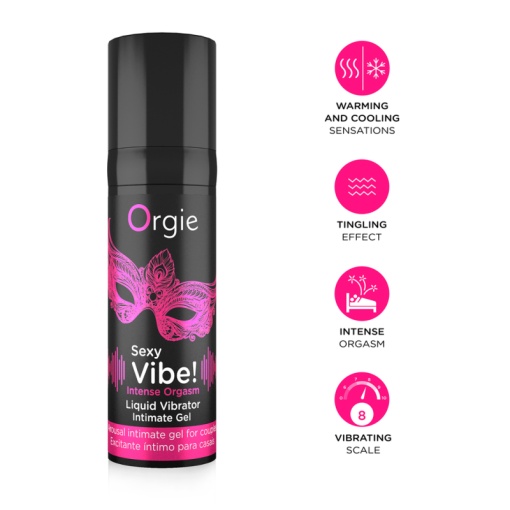 Gel stimulator masaj intim intens Sexy Vibe, 15 ml, Orgie - Img 4