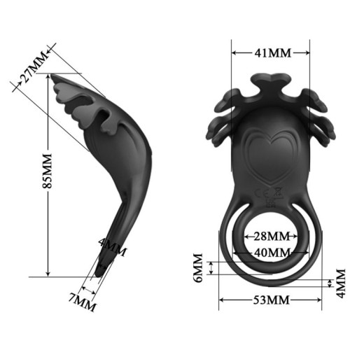 Inel penis cu 7 functii de vibratie PRETTY LOVE VIBRANT PENIS RING - Reincarcabil