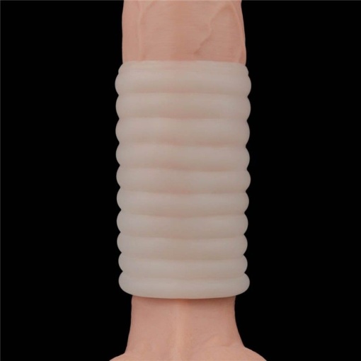 Inel penis cu vibratii Vibrating Spiral Knights Ring (White) IV - Img 3