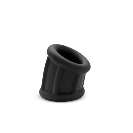Inel penis din silicon lichid Renegade - Suave Ball Stretcher - Black - Img 2
