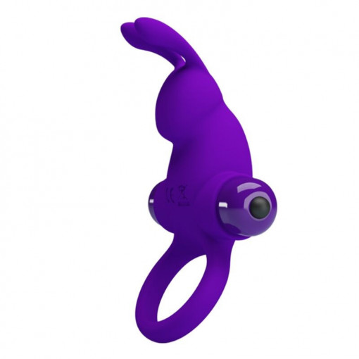 Inel vibrator pentru penis Pretty Love Vibro Penis Ring Rabbit I Blue - Img 6