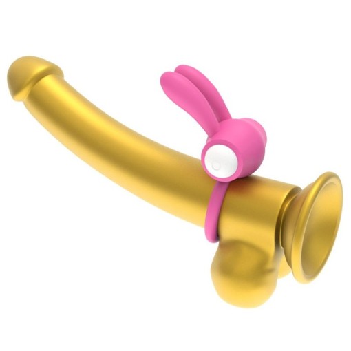 Inel vibrator puternic cu stimulator clitoridian POWER CLIT COCKRING PINK - Img 5