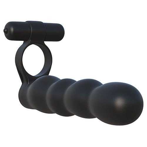 Inep penis stimulator dublu din silicon FANTASY C-RINGZ POSABLE PARTNER DOUBLE PENETRATOR - Img 2