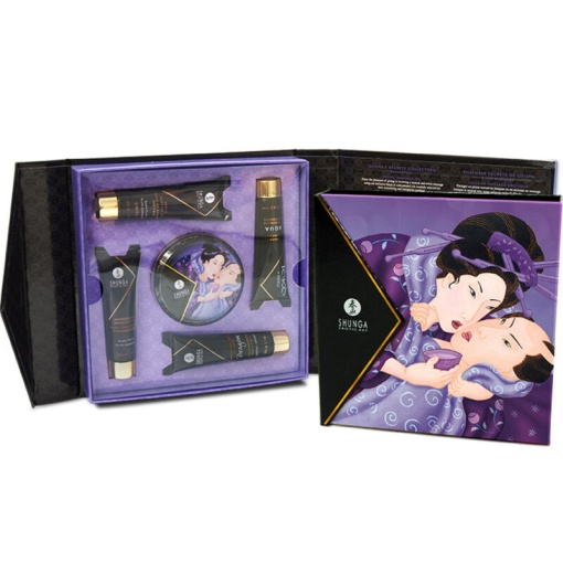 Kit masaj erotic pentru cupluri Shunga - Secret Geisha Exotic Fruits Kit - Img 4