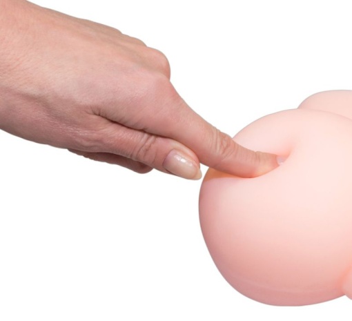 Masturbator din material asemanator pielii cu deschideri de tip vagin si anus F**k Me Twerking Style Masturbator (19 x 18cm) - Img 2