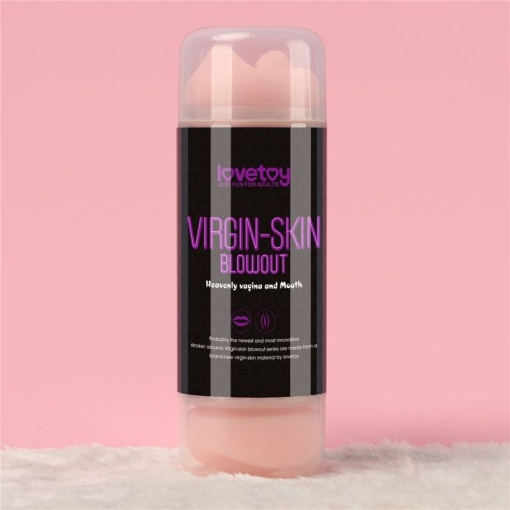Masturbator dublu Virgin-skin Blowout Double Side Stroker Vagina and Mouth - Img 2