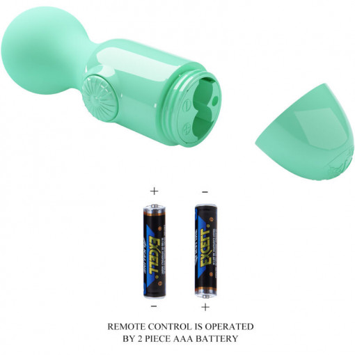 Mini aparat de masaj PRETTY LOVE MINI STICK GREEN (12cm) - Img 2
