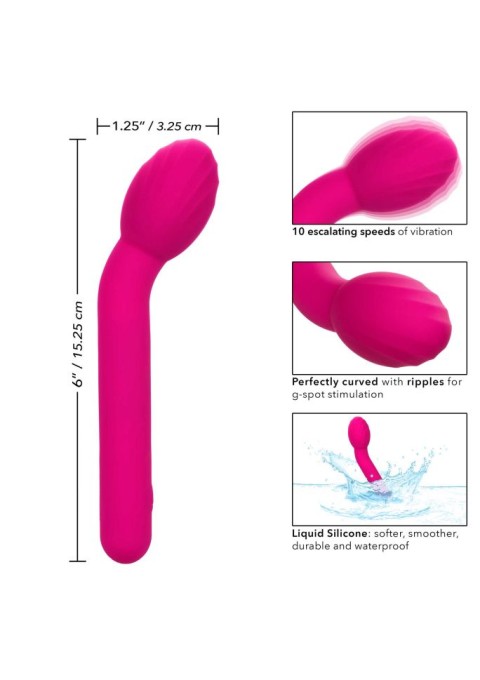 Mini vibrator Bliss Liquid Silicone Mini Tulip 15cm, reincarcabil - Img 3