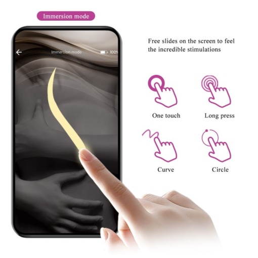 Ou vibrator din silicon cu 12 moduri de vibratii EGG PRETTY LOVE – NYMPH - Img 3