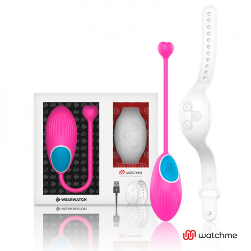 Ou vibrator Inteligent Wearwatch - Watchme technology remote control egg fuchsia / niveo - Img 6