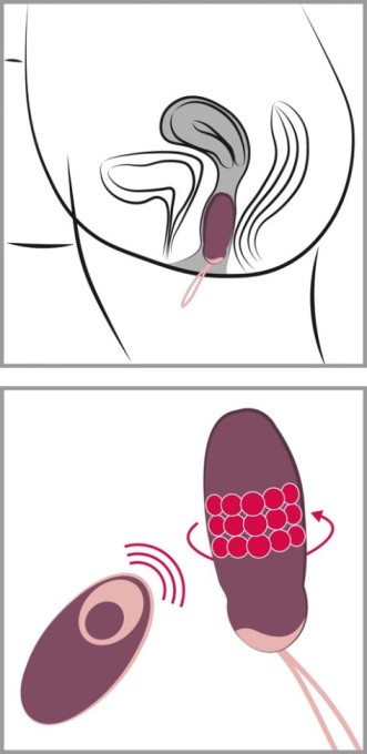 Ou vibrator rotativ cu telecomanda Javida Rotating Love Ball - Img 6