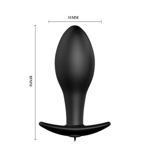 Plug anal cu vibratii Pretty Love anal stimulation plug 8.5cm - Img 3