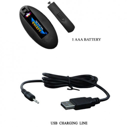 Plug anal din silicon cu 4 functii de vibratie si 4 functii de miscari sus si jos Vibrator Anal Pretty Love Magic Jingers (13.8cm) - Img 4