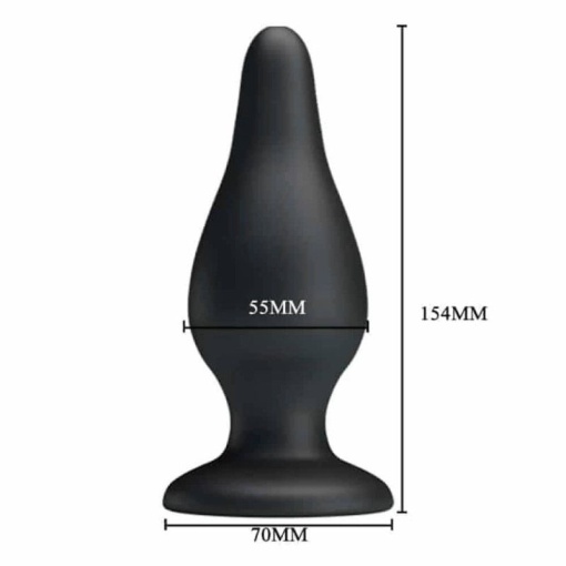 Pretty Love Sturdy silicone anal plug Large 15.4cmx 5.5cm - Img 3