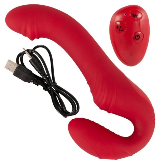 Strap-on dublu vibrator cu 3 motoare, 9 moduri de vibratie cu telecomanda - Img 6