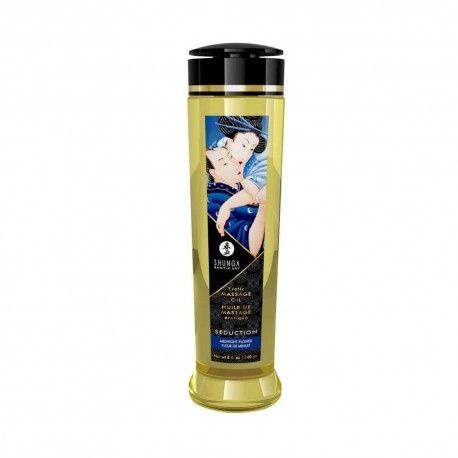 Ulei de masaj matasos cu aroma florala Shunga Seduction MIDNIGHT FLOWER, 240ml - Img 2