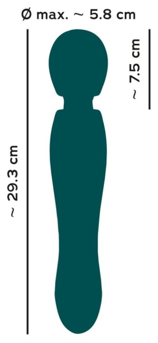 Vibrator aparat de masaj wand Grande Wand Green - Img 4