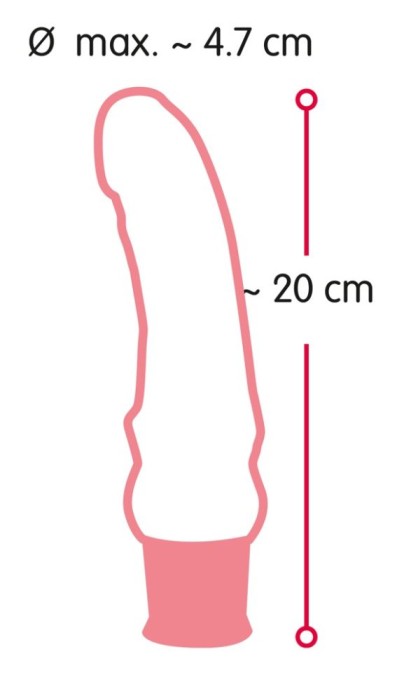 Vibrator clasic cu aspect natural, foarte flexibil. Real Vibe (18 cm) - Img 6
