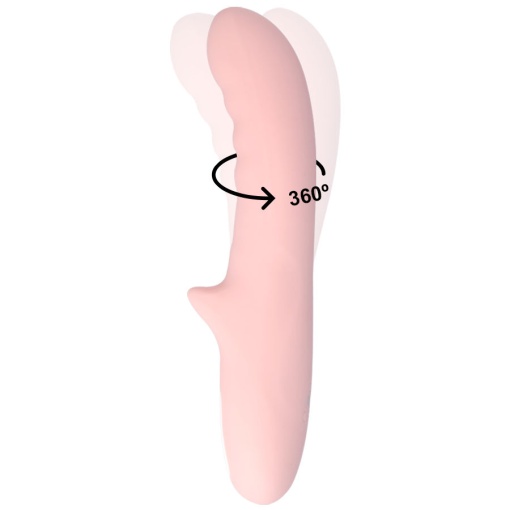 Vibrator cu cap rotativ Mia Pisa Pink 10 programe de vibratie - Img 2