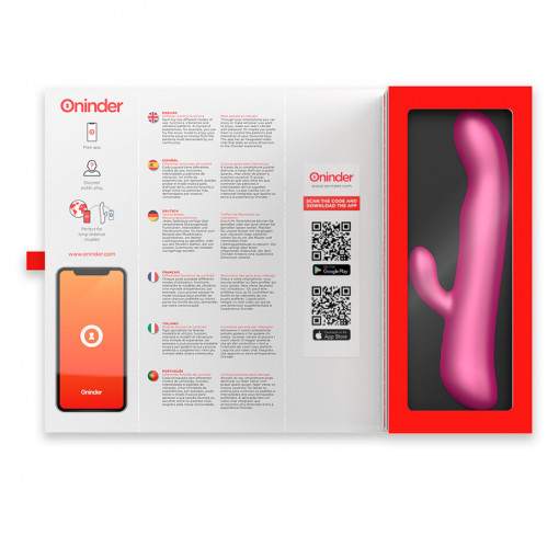 Vibrator cu vibrații și rotatii ONINDER - OSLO roz - Img 6