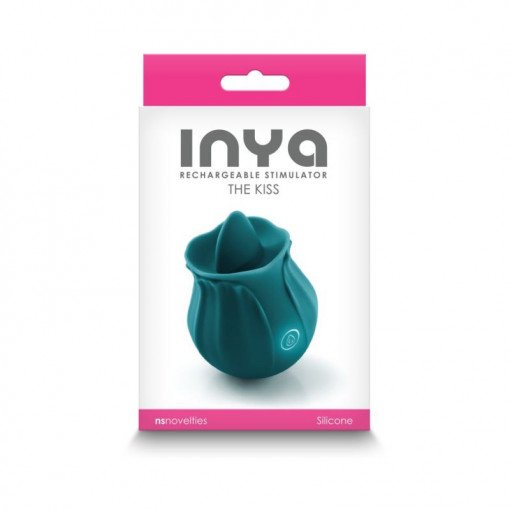 vibrator din silicon pentru clitoris INYA - The Kiss - Dark Teal - Img 2