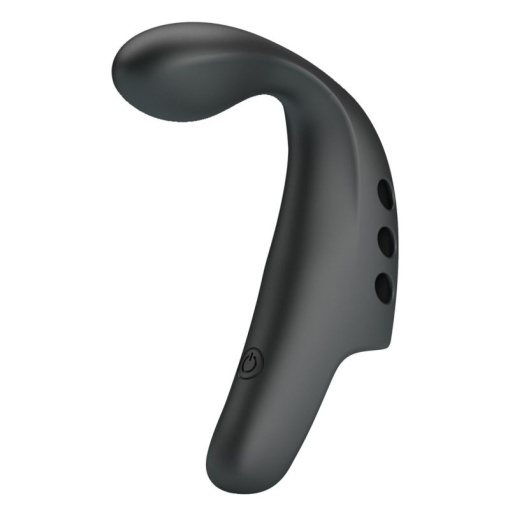 Vibrator din silicon pentru deget cu 10 setari de vibratii PRETTY LOVE FINGERING VIBRATING GORGON BLACK (9.3cm) - Img 3